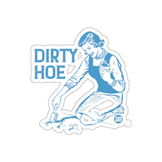 Dirty Hoe Planting Garden Funny Vintage Style sticker