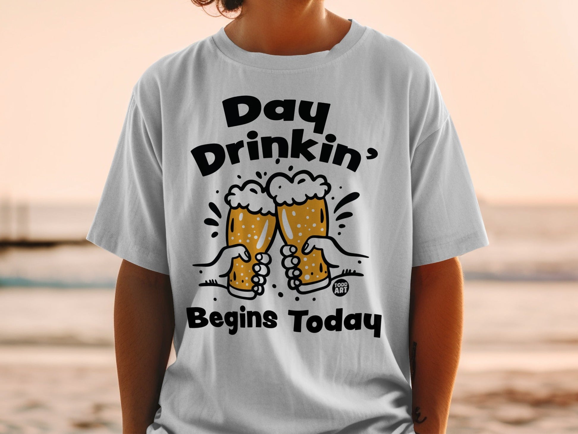 Day Drinkin' Begins Today Graphic T-Shirt