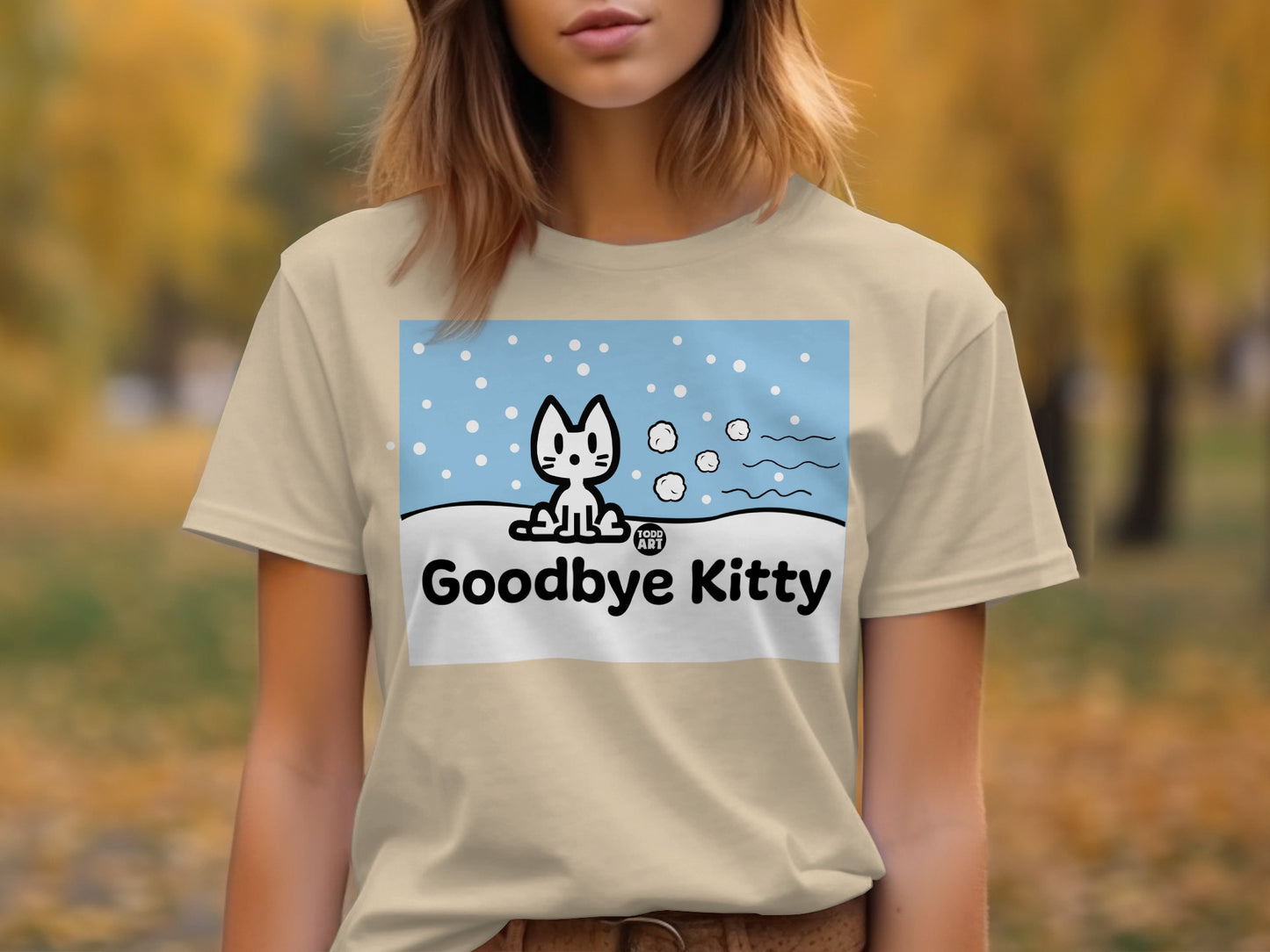 Goodbye Kitty Graphic T-Shirt for Everyday Wear