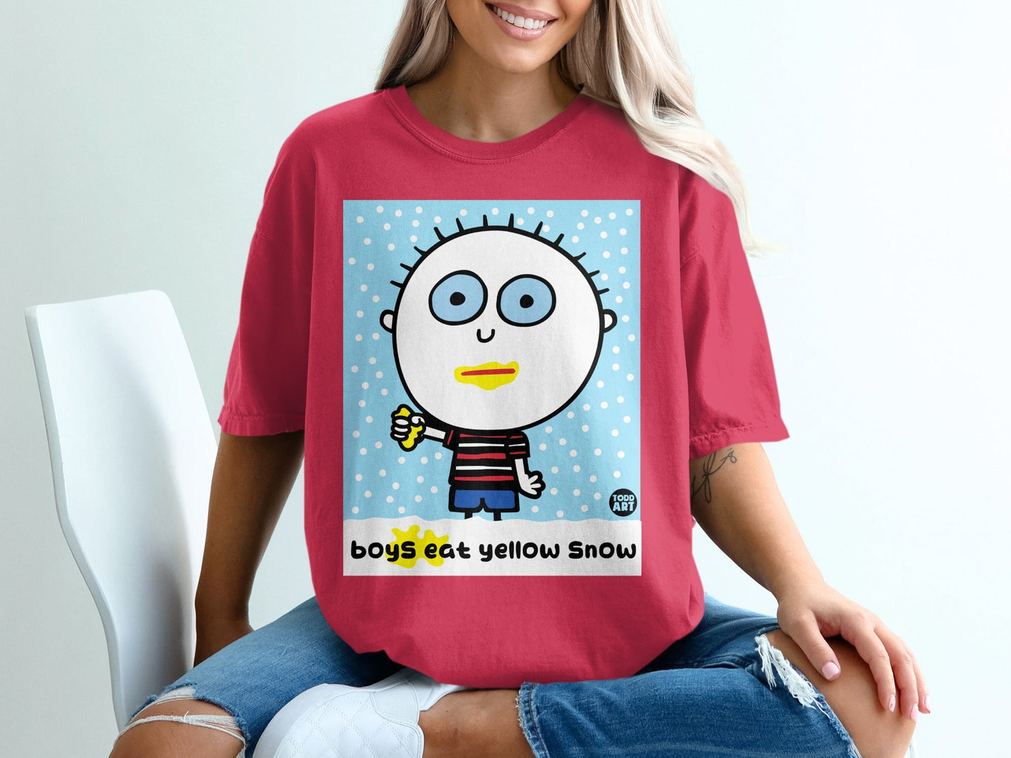 Boys Eat Yellow Snow Graphic T-Shirt