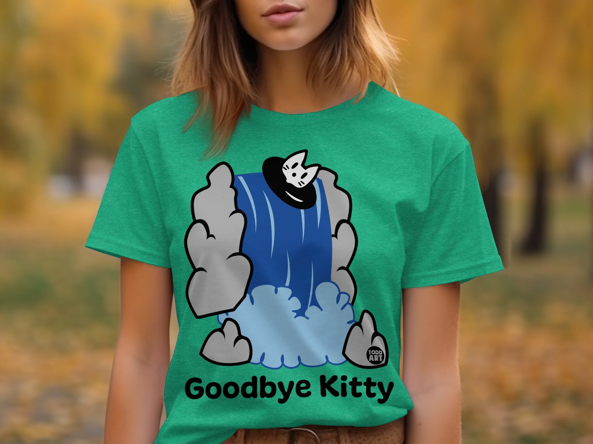 Fun Graphic Goodbye Kitty Art Casual Wear Product