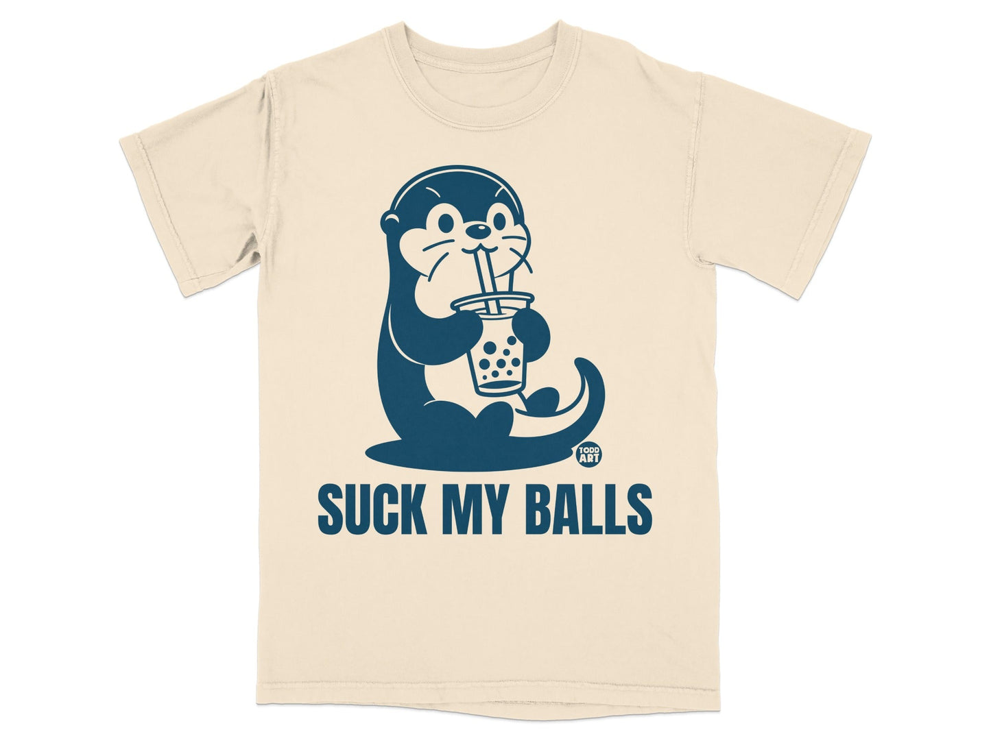 Suck My Balls Boba Drinking Otter Shirt