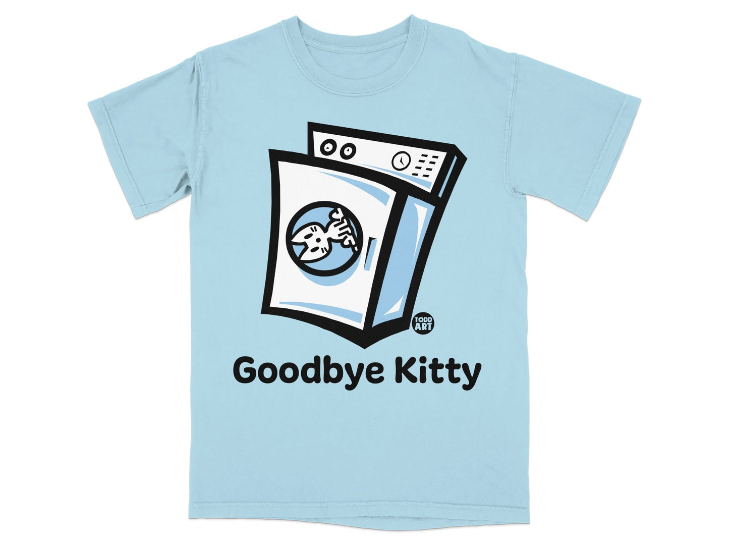Goodbye Kitty Fun Graphic Tee Shirt Design for Fans