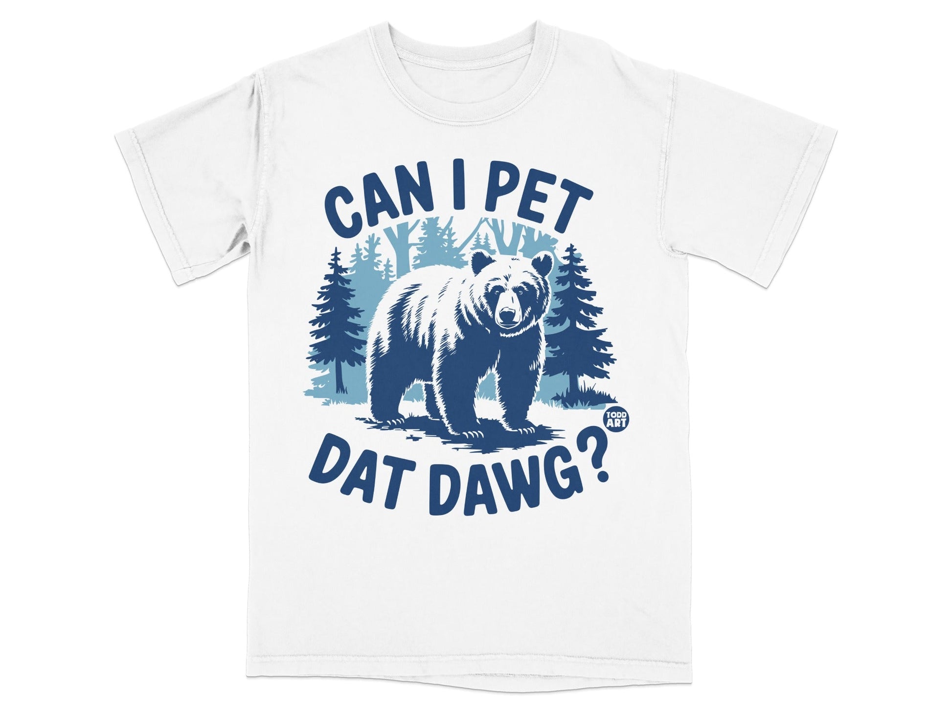 Can I Pet Dat Dawg Bear Graphic Shirt