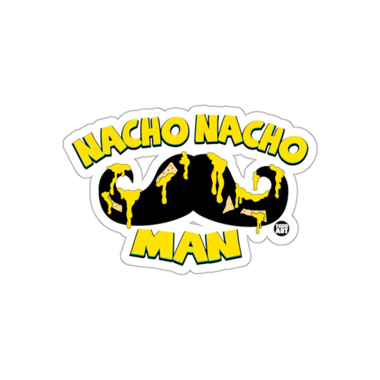 Nacho Nacho Man Mustache Funny Pun Design sticker