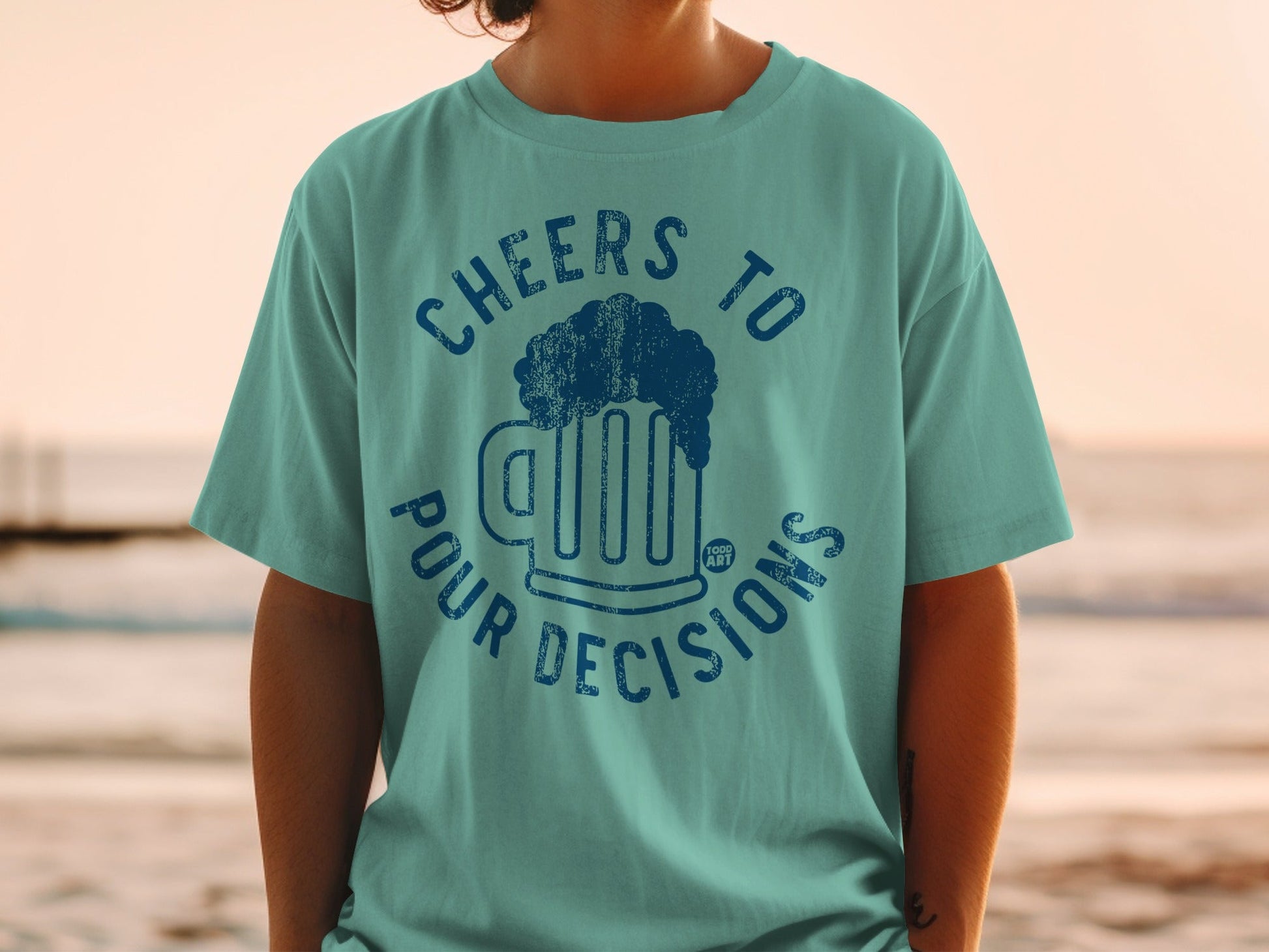 Cheers To Pour Decisions Graphic T-Shirt
