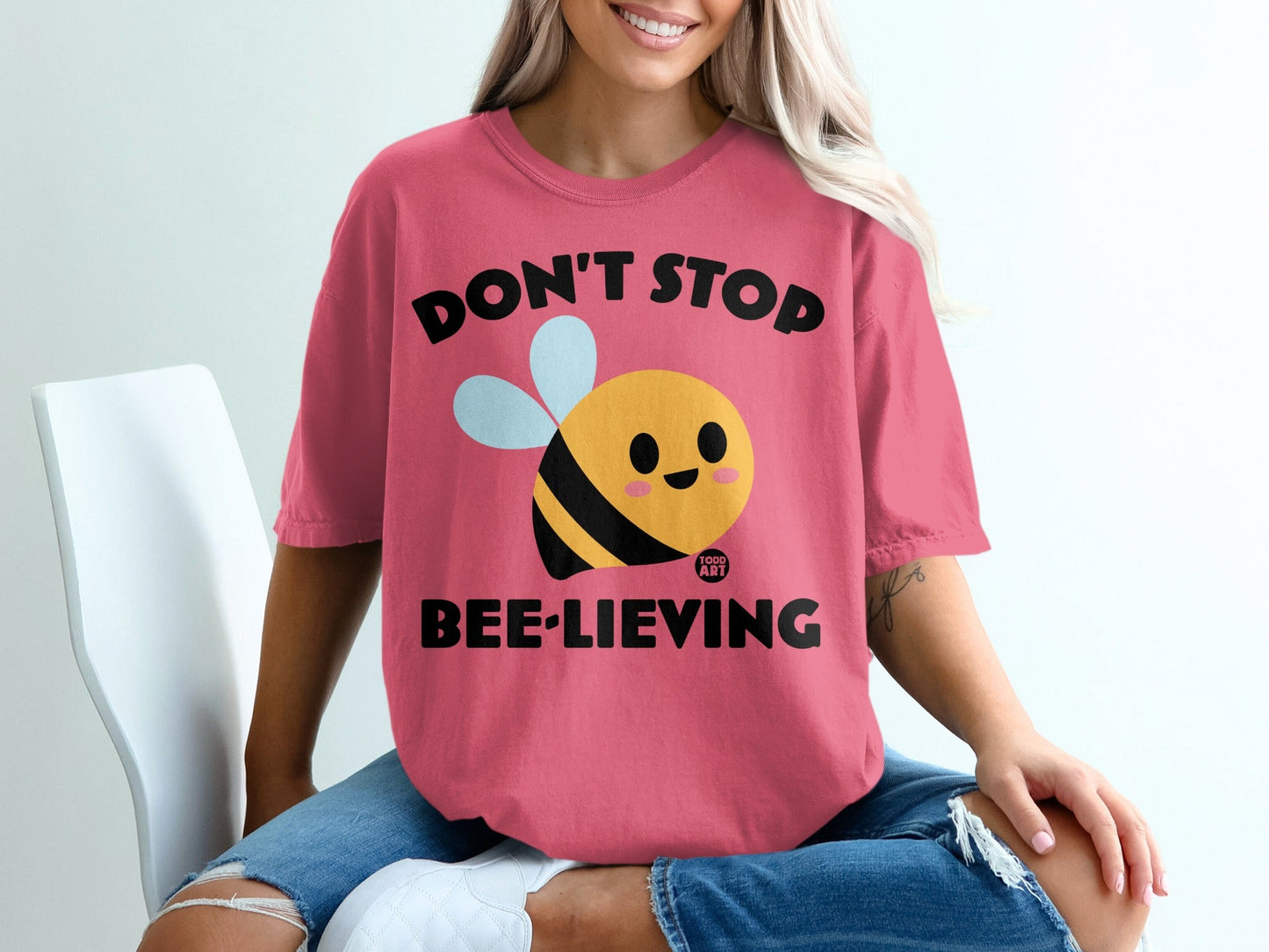 Don't Stop Bee-Lieving Graphic T-shirt