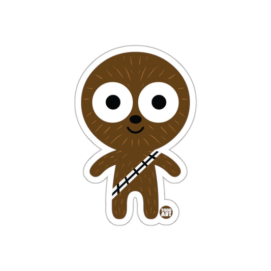 Cute Furry Character Sticker with Big Eyes Todd Art Design