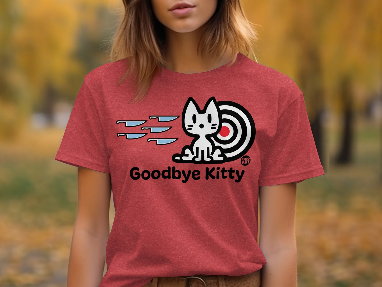 Goodbye Kitty Graphic T-shirt with Target Design