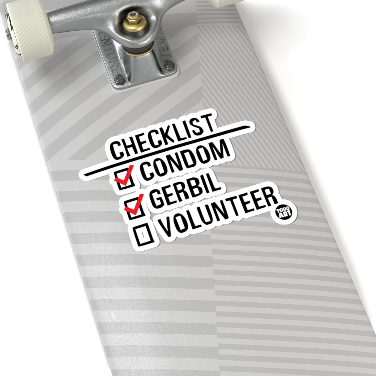 ChecklistTodd Art Sticker