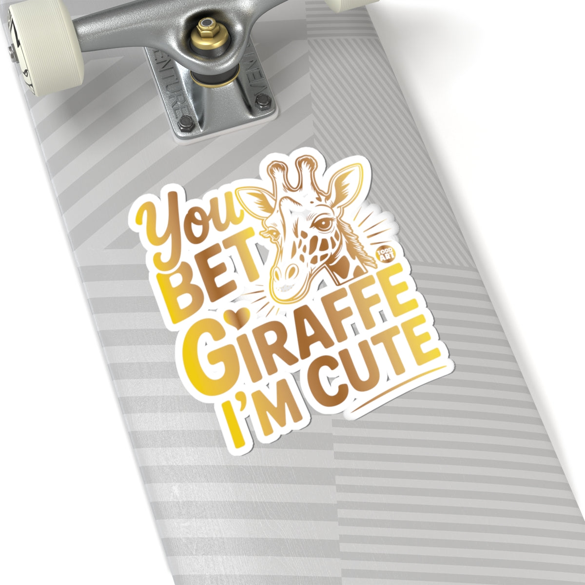 Adorable GiraffeTodd Art Sticker