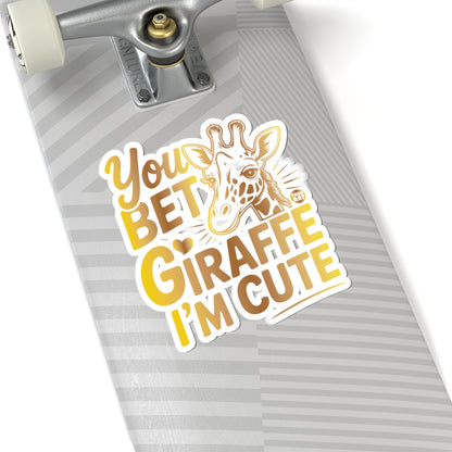 Adorable GiraffeTodd Art Sticker