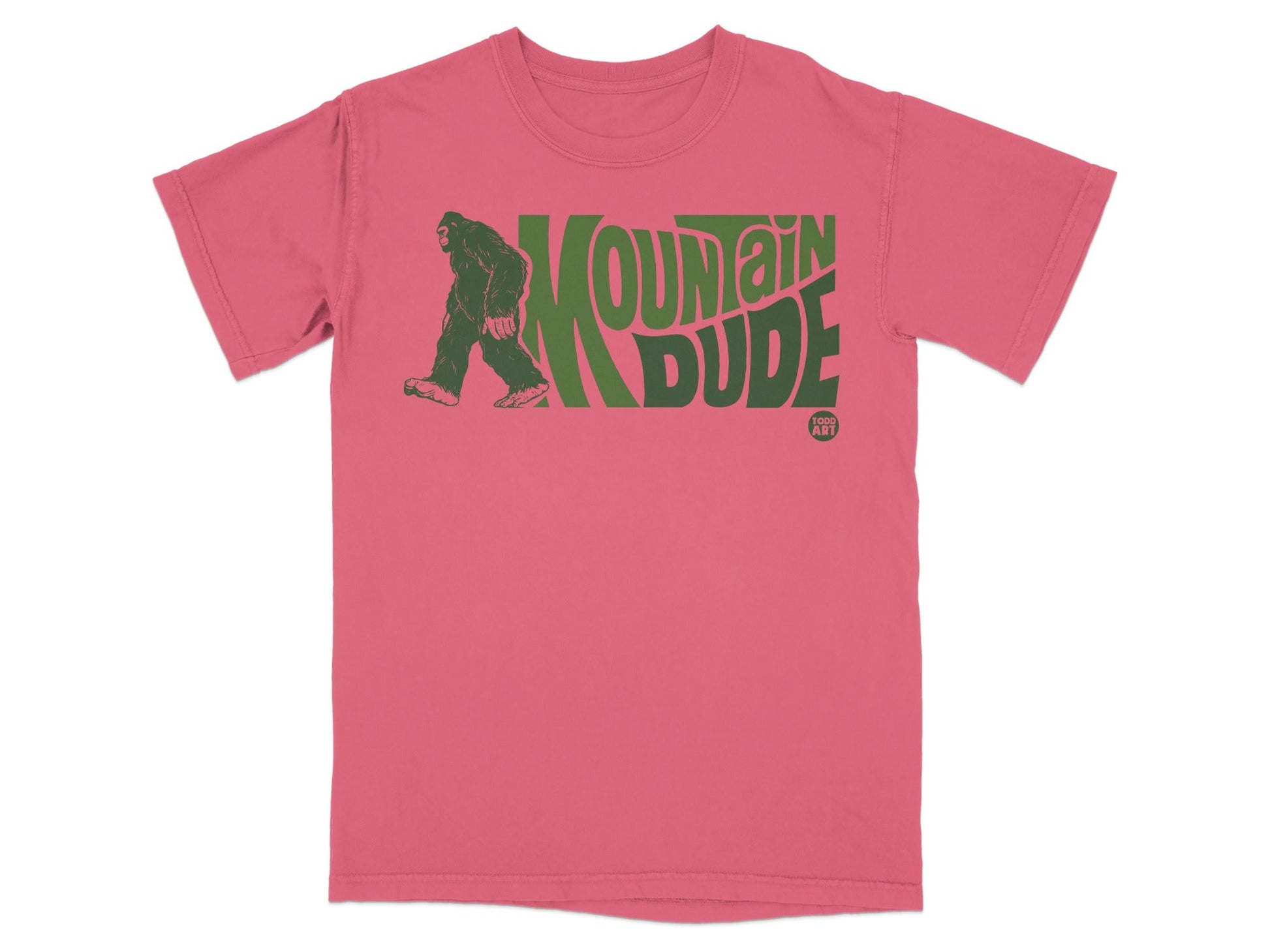 Mountain Dude Bigfoot Graphic Tee Shirt