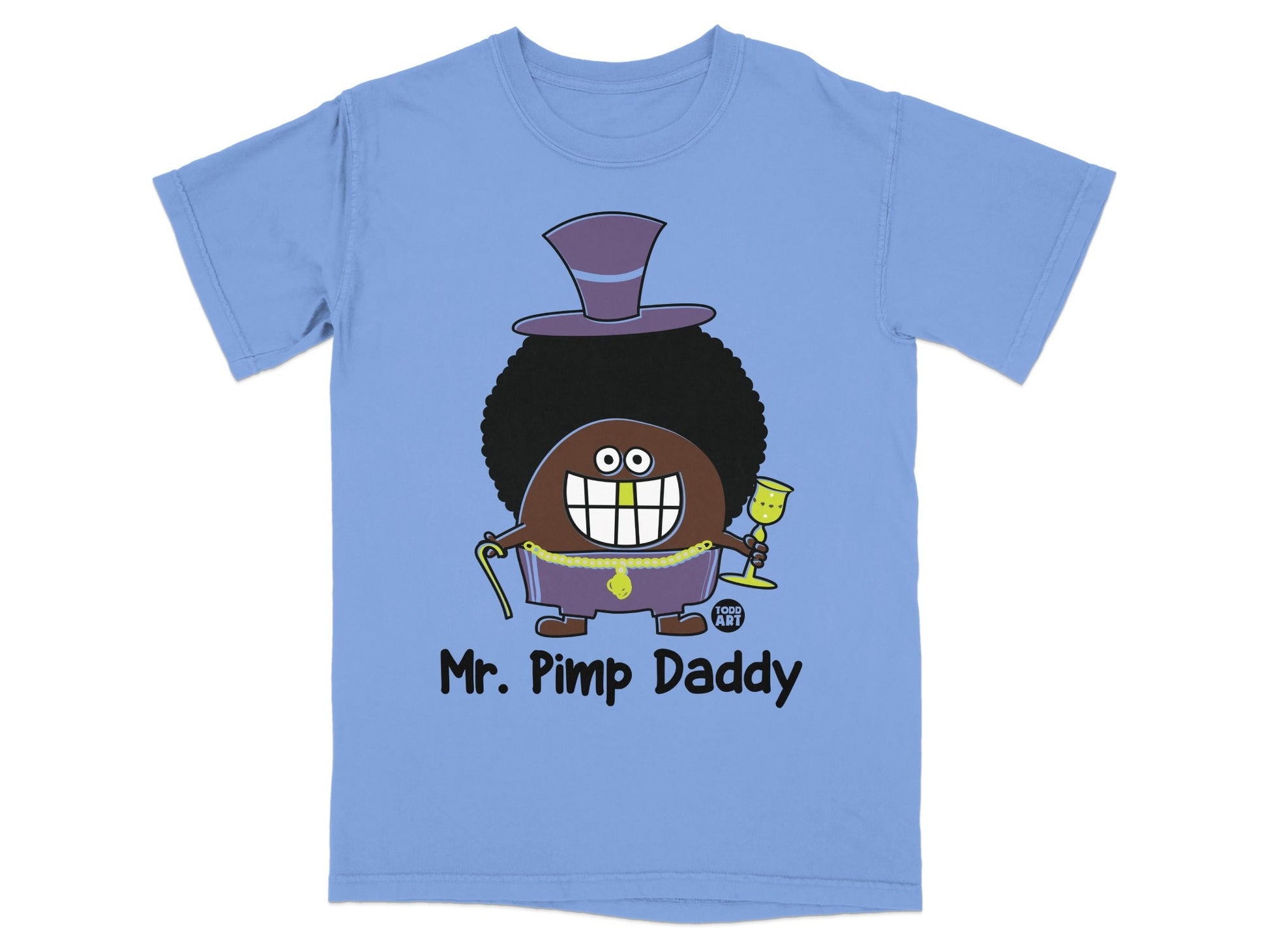Mr. Pimp Daddy cartoon character illustration shirt