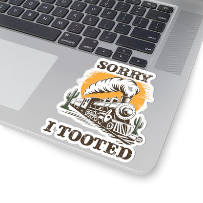 Sorry I TootedTodd Art Sticker
