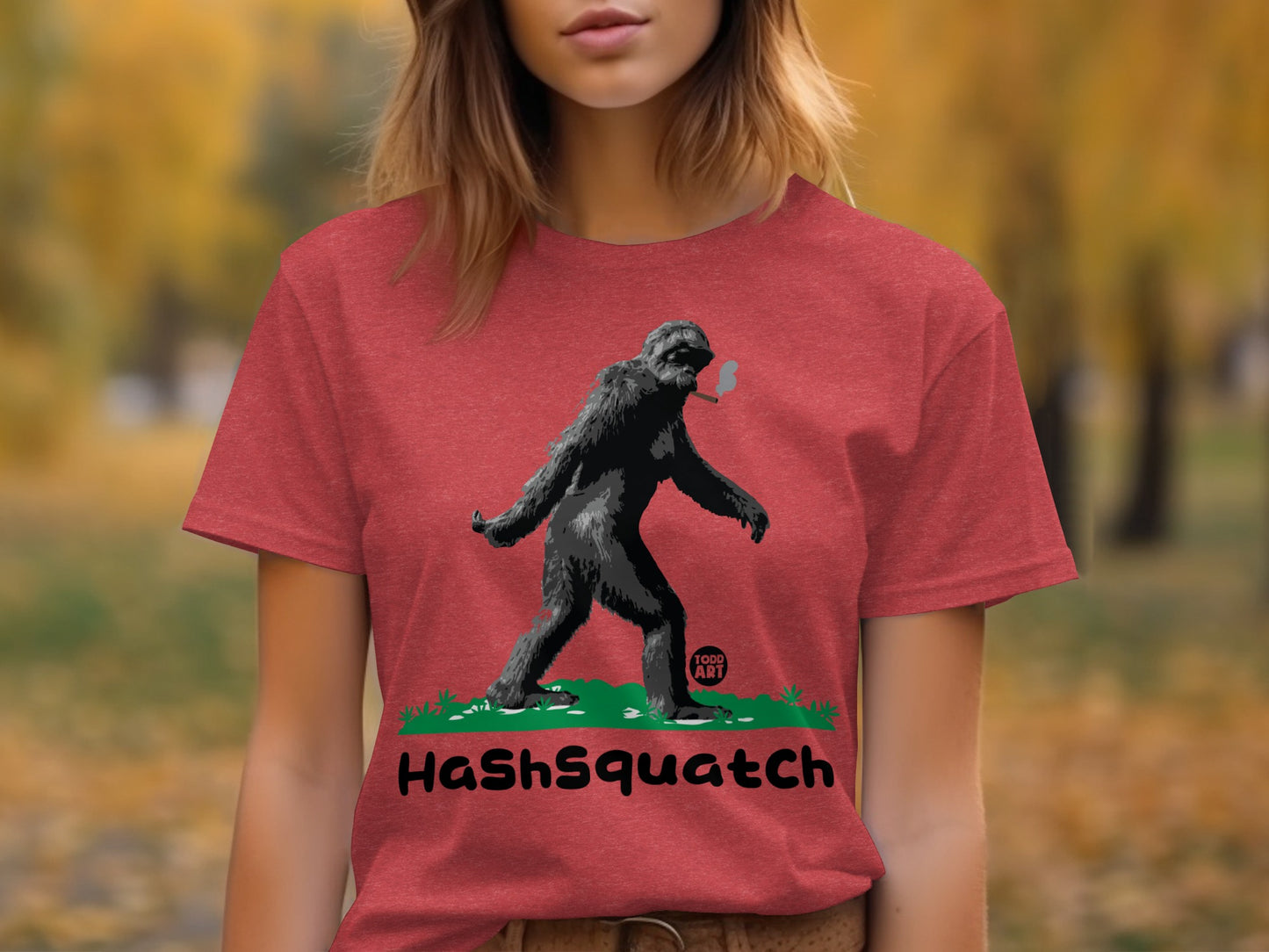 HashSquatch Bigfoot Walking Graphic T-Shirt Product