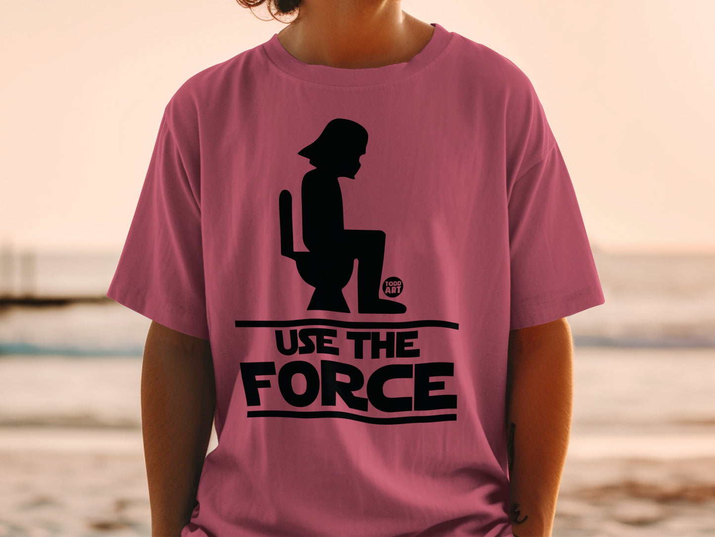 Dark Vader sitting on a toilet with "USE THE FORCE" text.