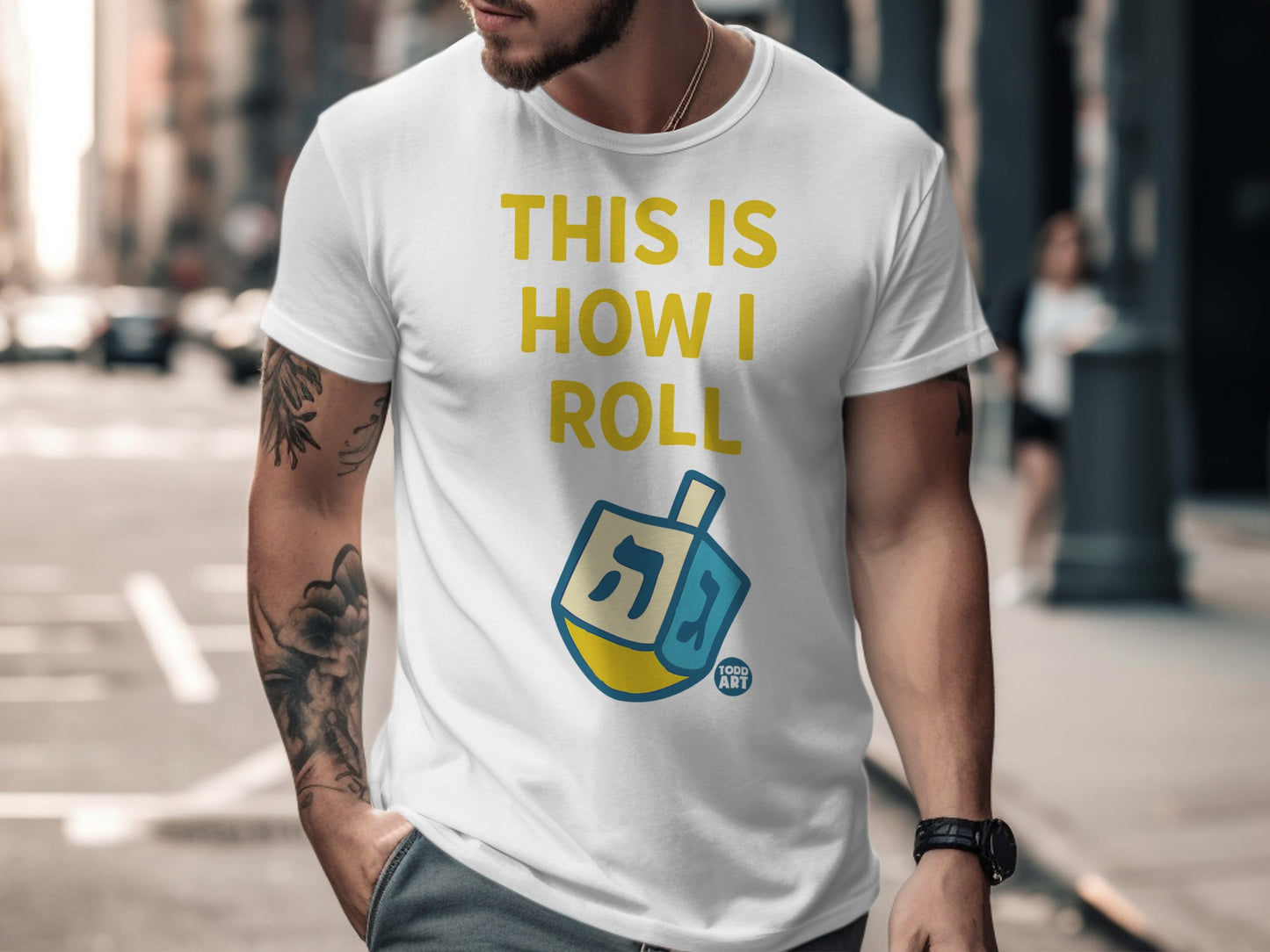 This Is How I Roll Dreidel Design Graphic Shirt