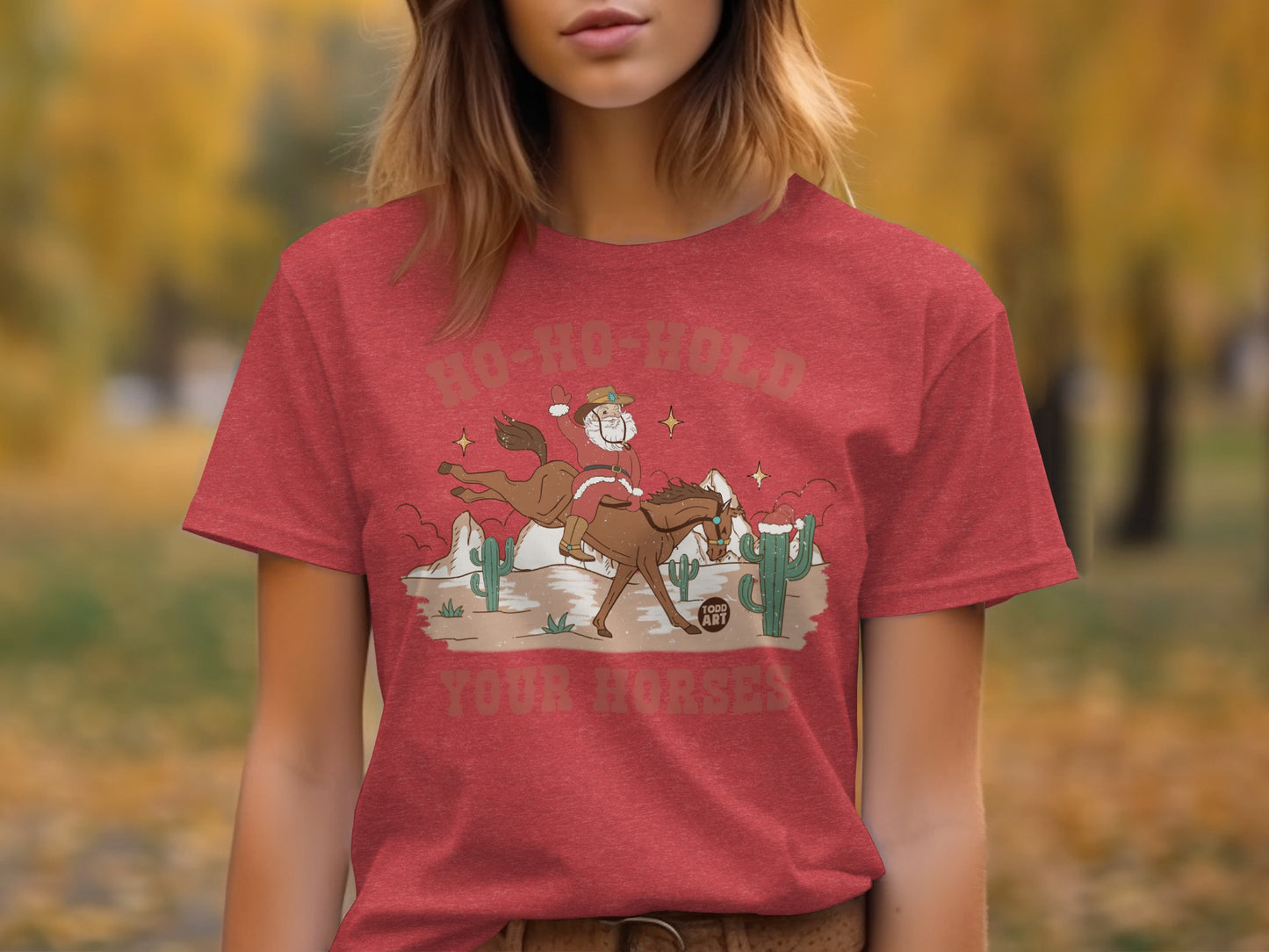 Ho-Ho-Hold Your Horses Funny Graphic Tee product
