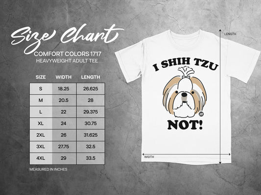 I Shih Tzu Not Graphic Heavyweight Adult Tee