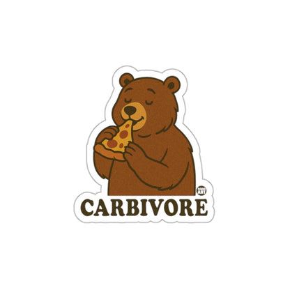 Bear Eating Pizza Carbearvore Sticker Product