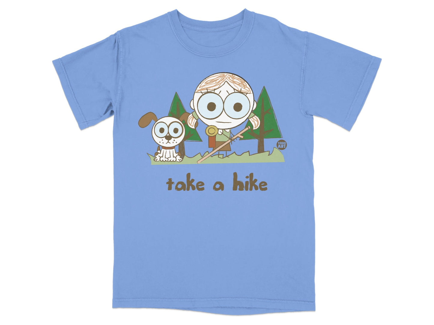 Cute Cartoon Take a Hike T-Shirt for Outdoor Lovers