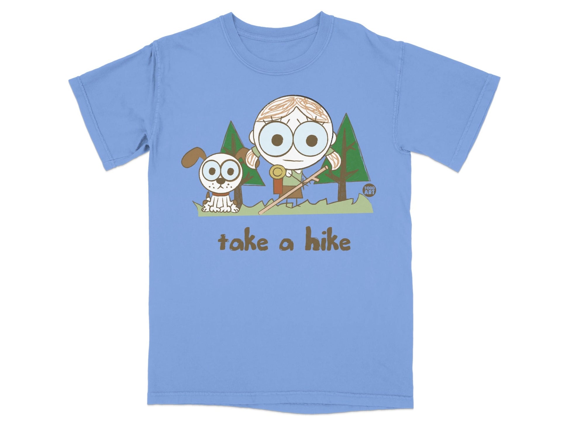 Cute Cartoon Take a Hike T-Shirt for Outdoor Lovers