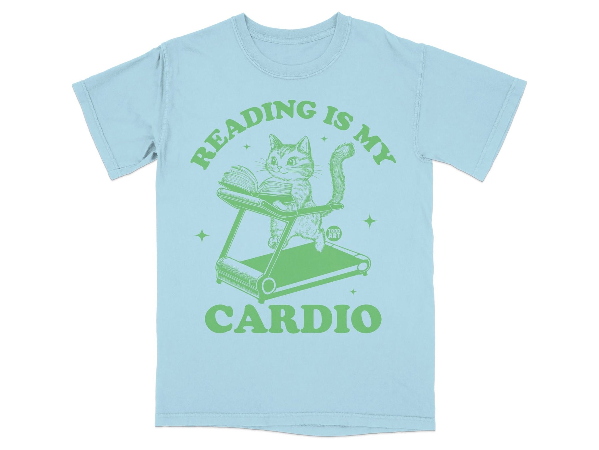 Reading Is My Cardio Cat Treadmill Shirt