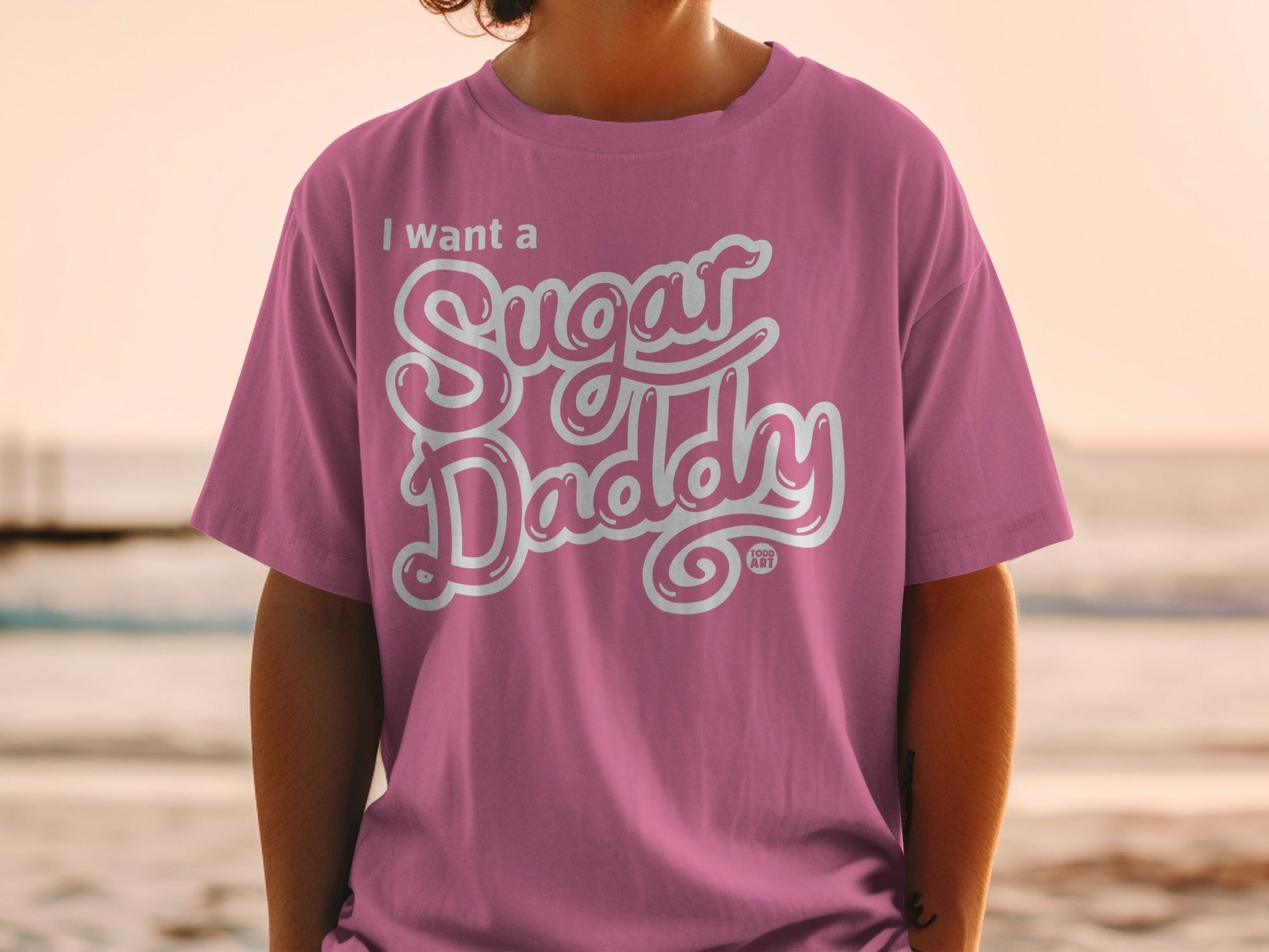 I Want a Sugar Daddy Graphic Printed Shirt shirt