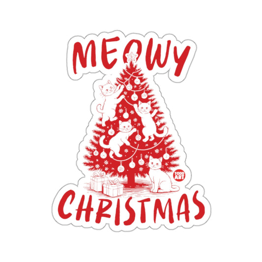 Meowy Christmas Cats Red Tree Festive Gifts 