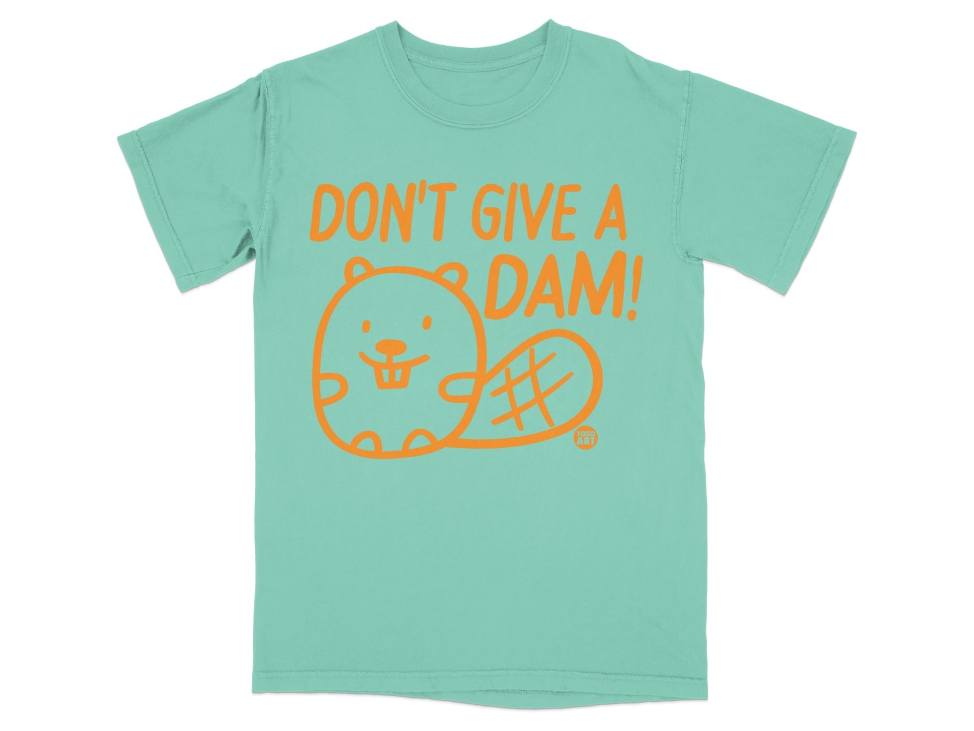 Don't Give A Dam Cute Beaver Humorous T-shirt