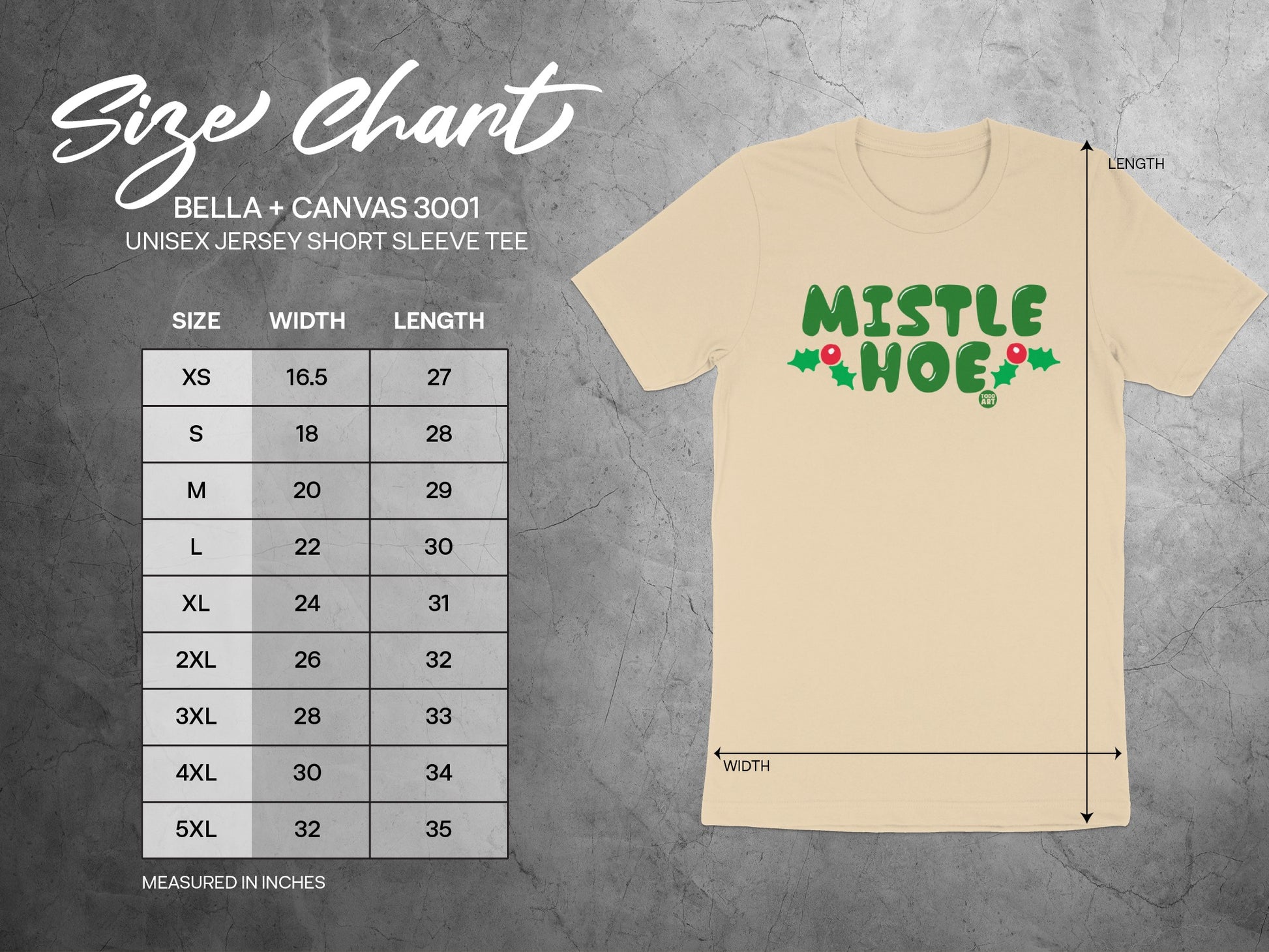 Festive Mistletoe Graphic Unisex Short Sleeve Tee