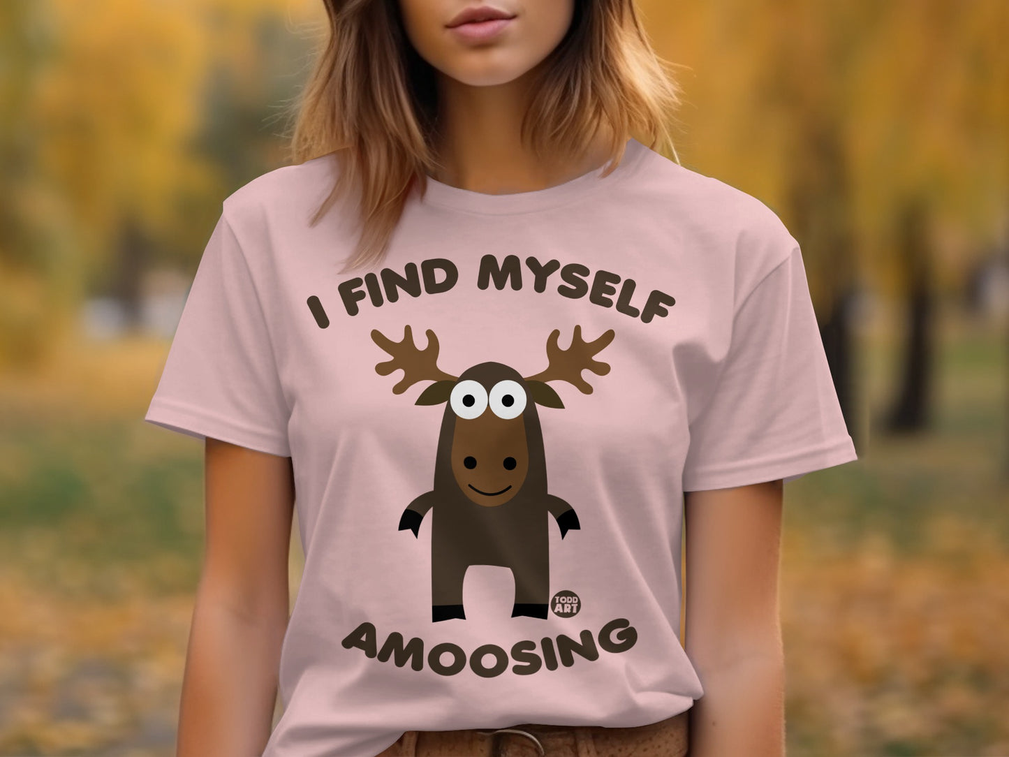 I Find Myself Amoosing Funny Moose T-Shirt
