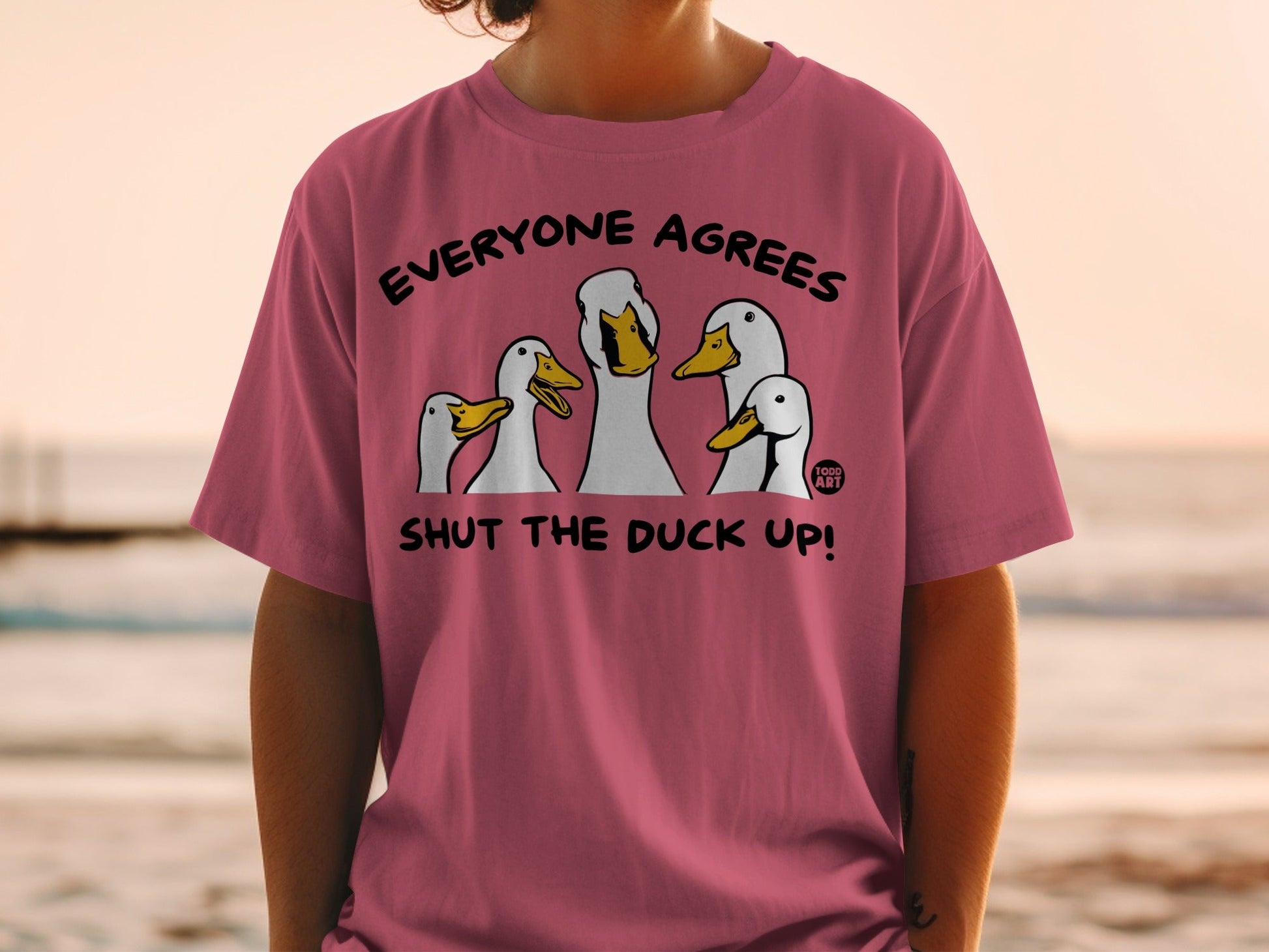 Everyone Agrees Shut The Duck Up Graphic Shirt