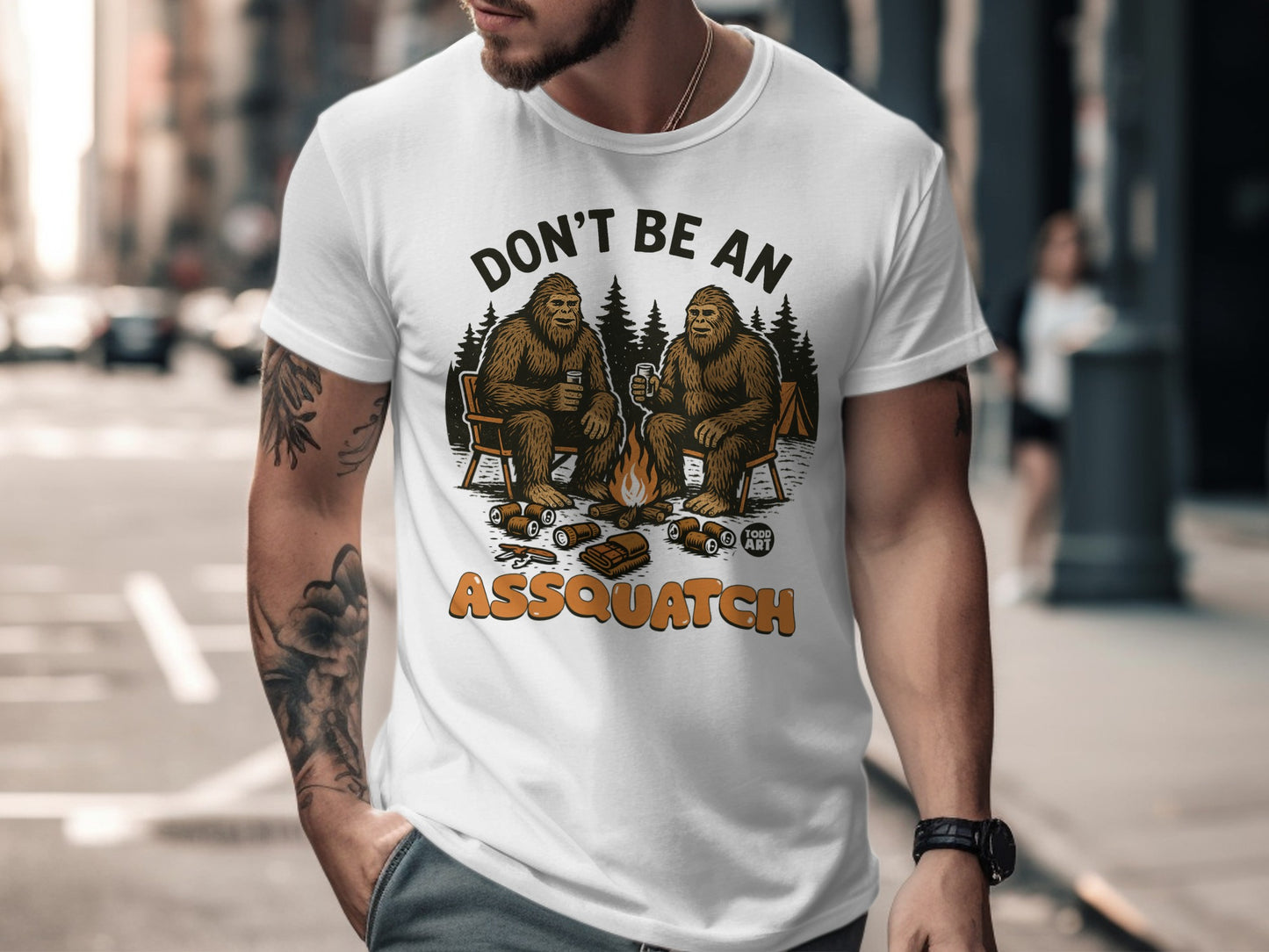 Don't Be An Assquatch Funny Sasquatch Camping Shirt