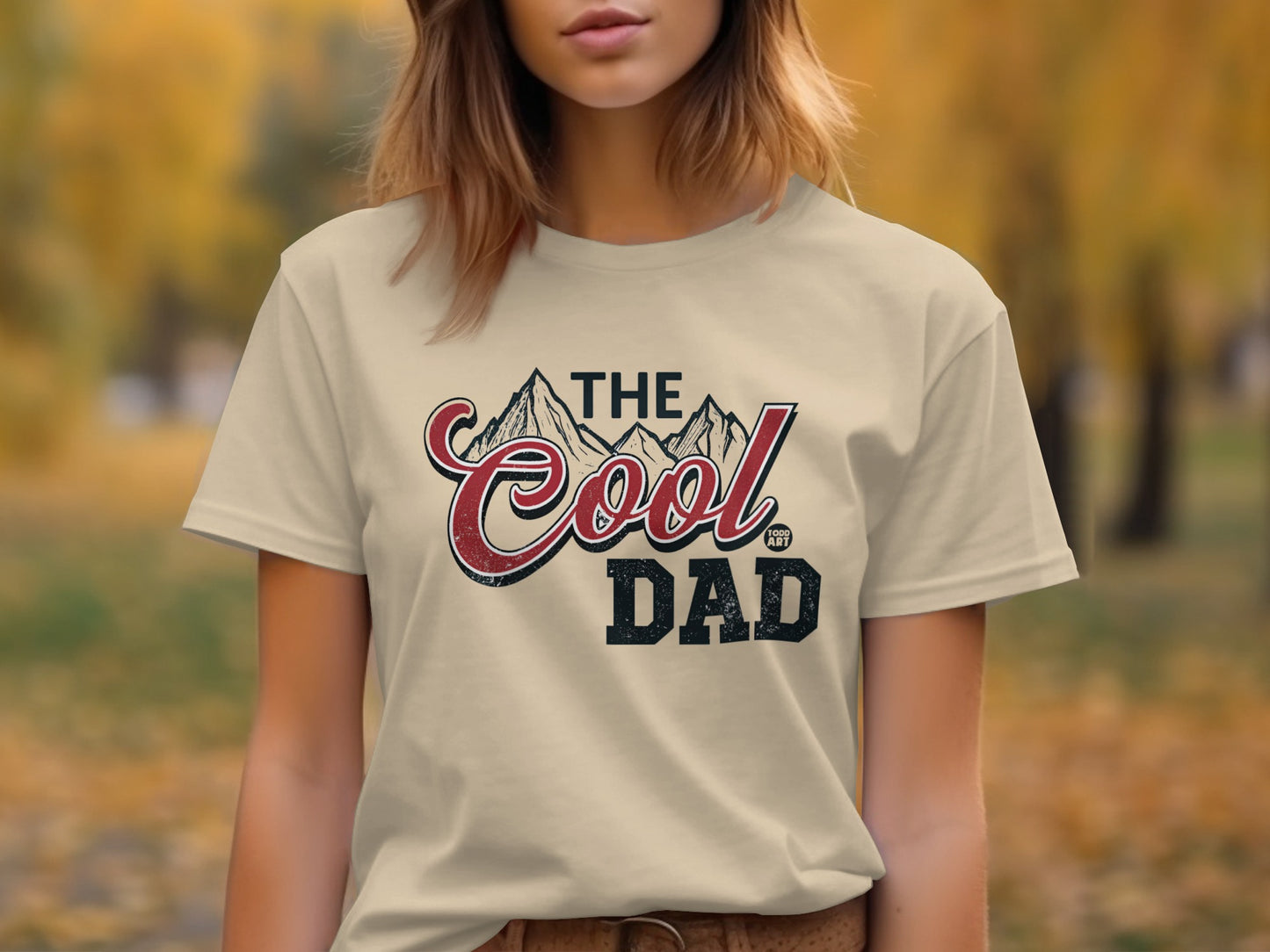 The Cool Dad Graphic Tee with Mountain Design Shirt