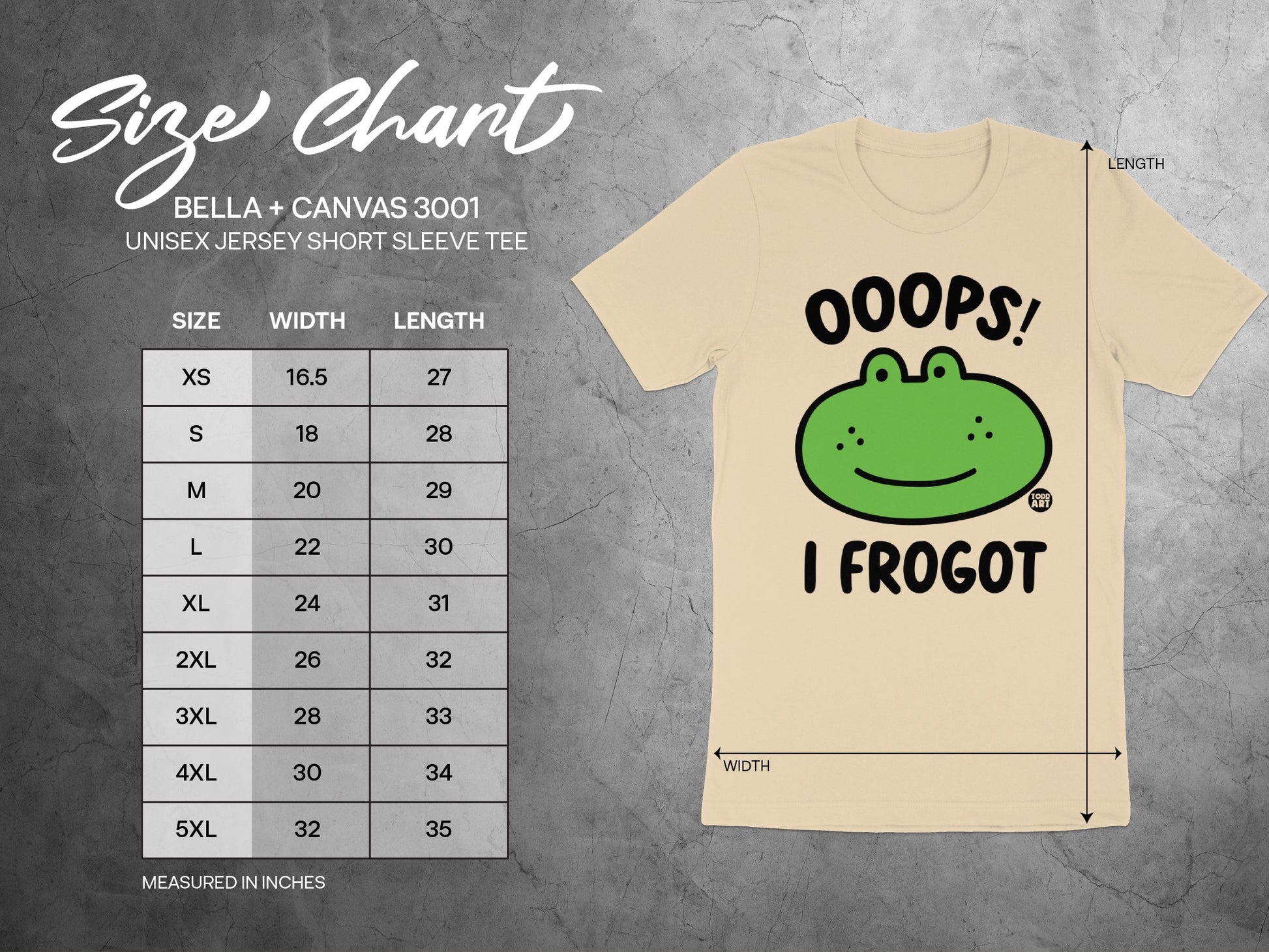 Oops I Frogot Graphic Unisex Jersey Short Sleeve Tee product