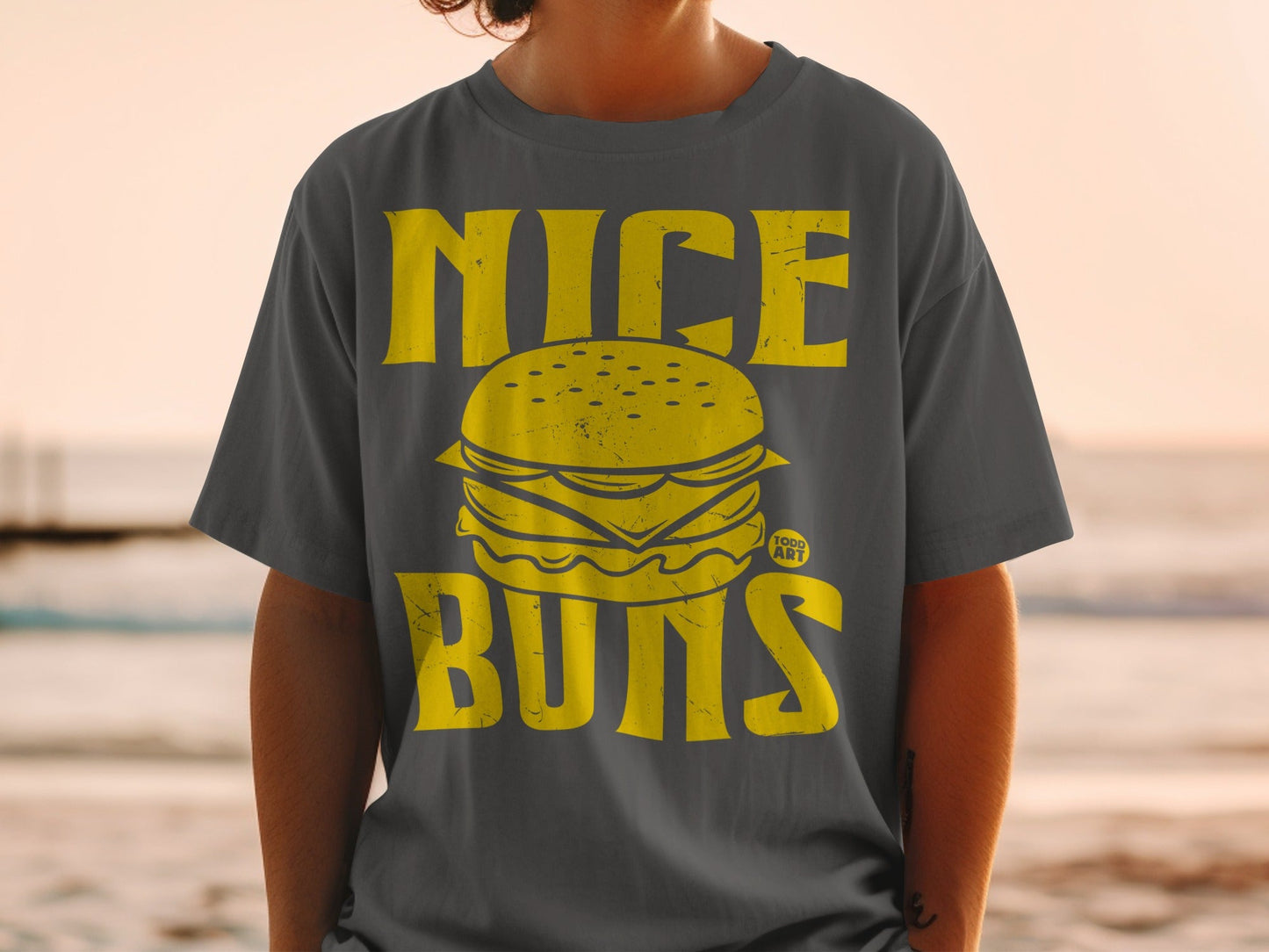 Nice Buns Graphic Tee Shirt for Casual Wear