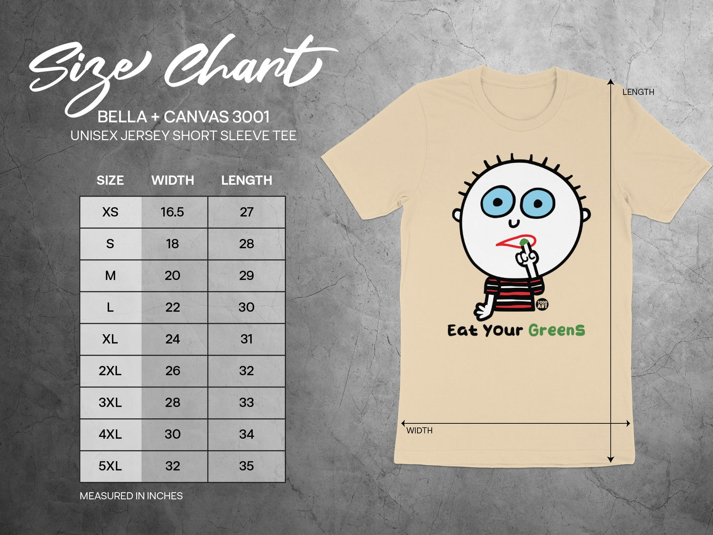 Eat Your Greens Unisex Short Sleeve Tee
