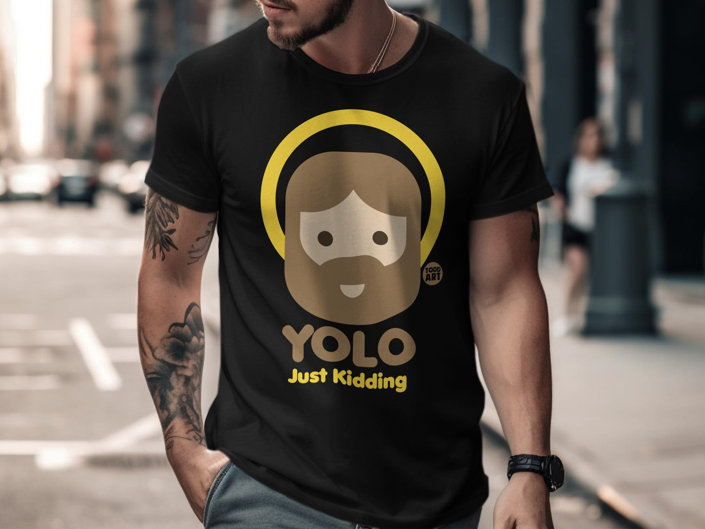 YOLO Just Kidding Graphic Tee Urban Casualproduct