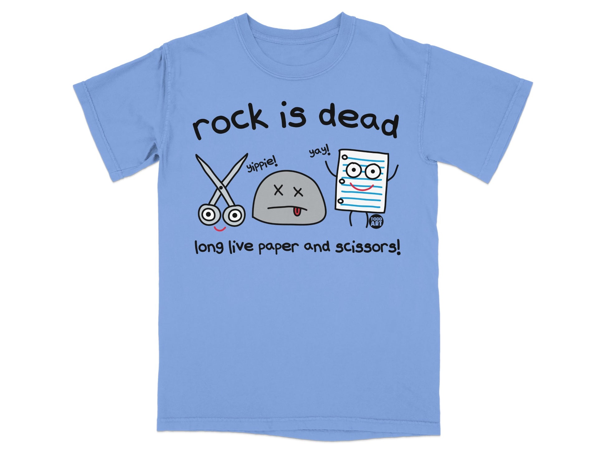 Rock is Dead Long Live Paper And Scissors t-shirt product type