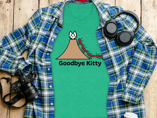 Goodbye Kitty Graphic T-Shirt for Fun Casual Wear