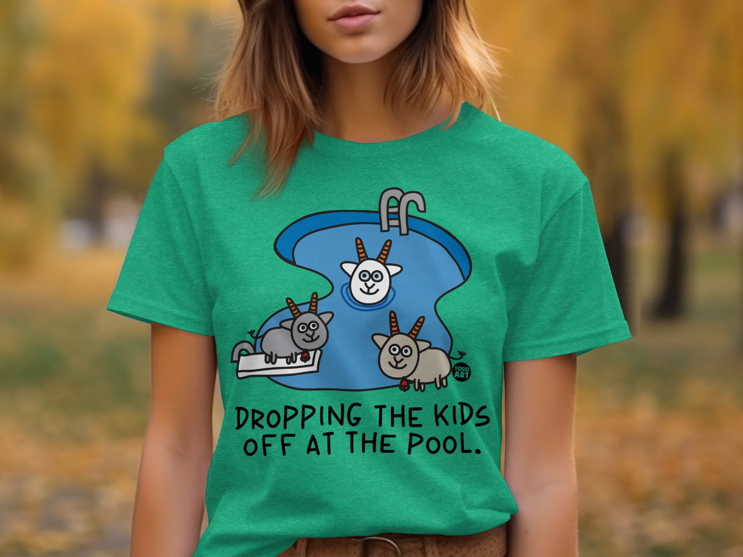 Dropping The Kids Off At The Pool Graphic Tee