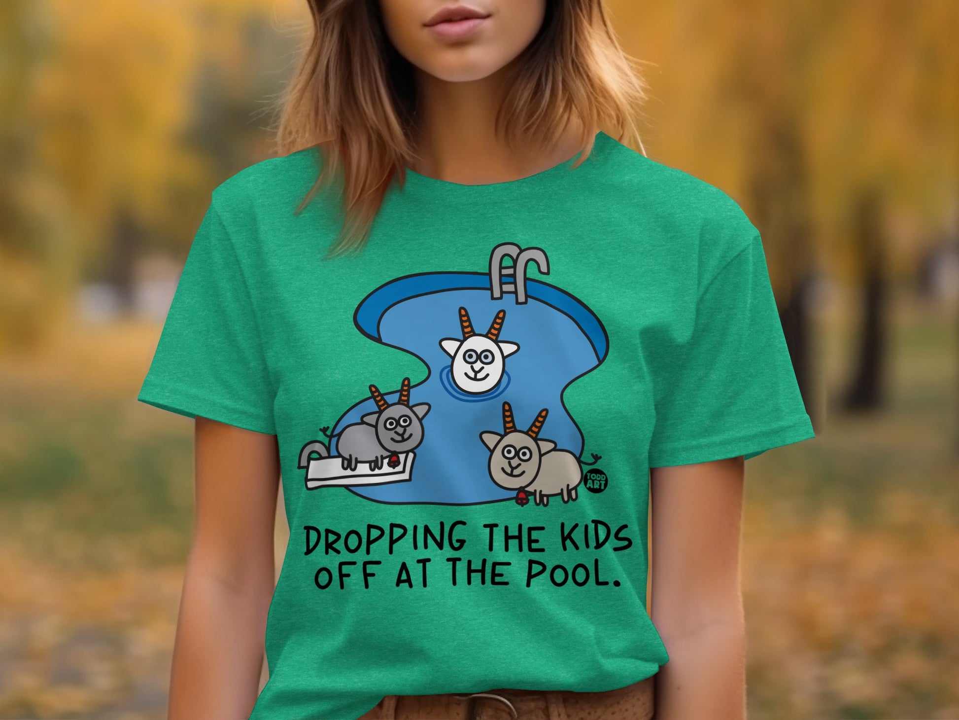 Dropping The Kids Off At The Pool Graphic Tee