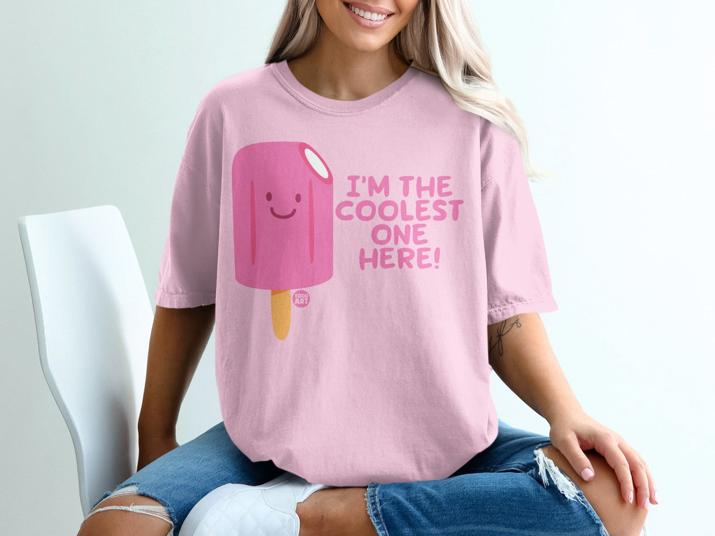 I'm The Coolest One Here Happy Popsicle Graphic Shirt