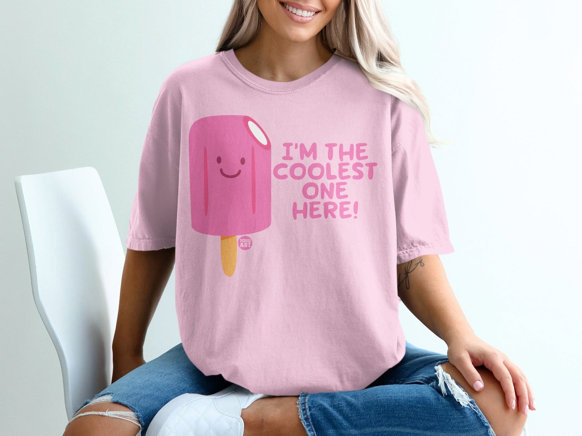 I'm The Coolest One Here Happy Popsicle Graphic Shirt