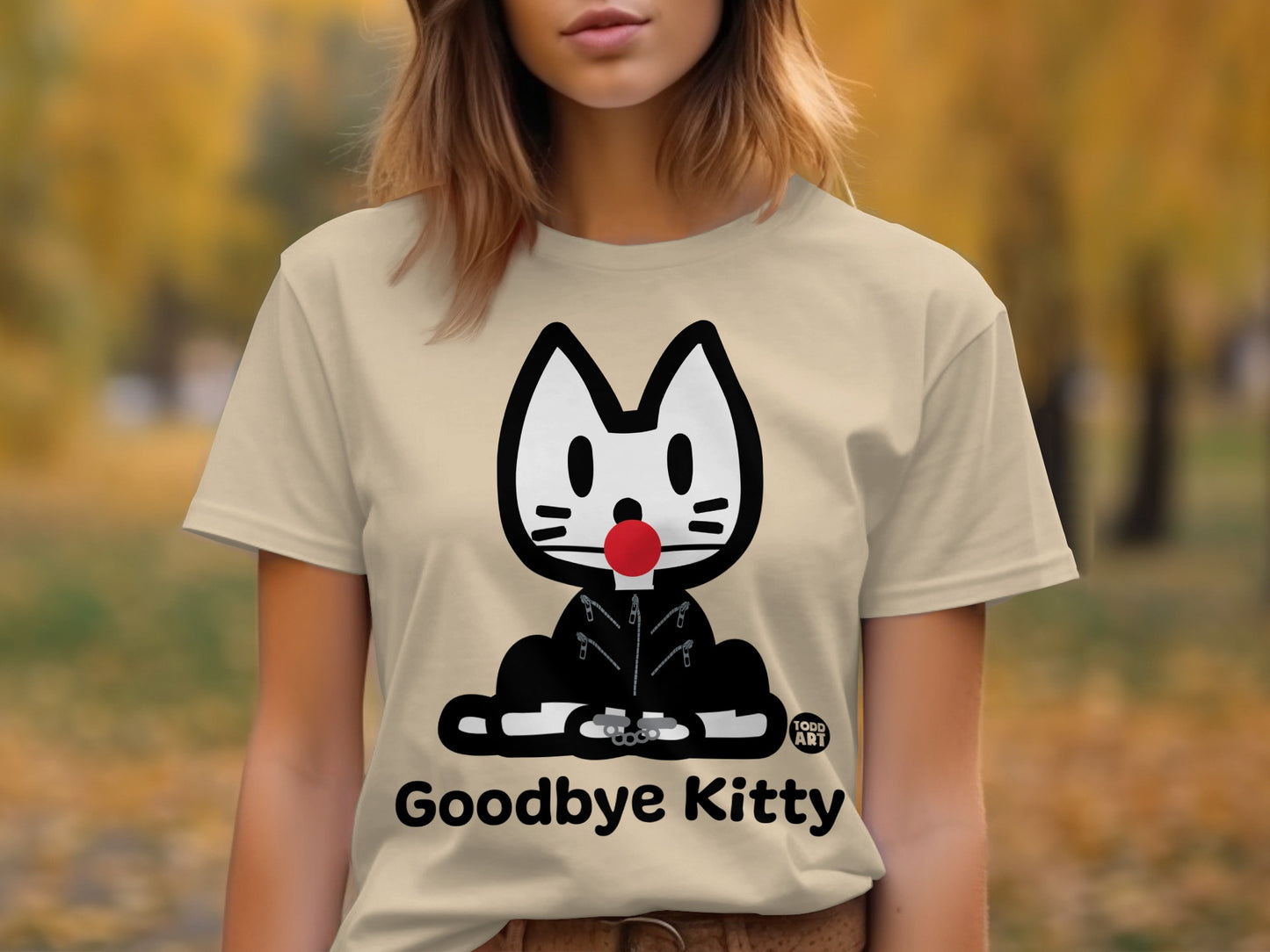Goodbye Kitty Graphic Tee Ideal for Casual Outfits