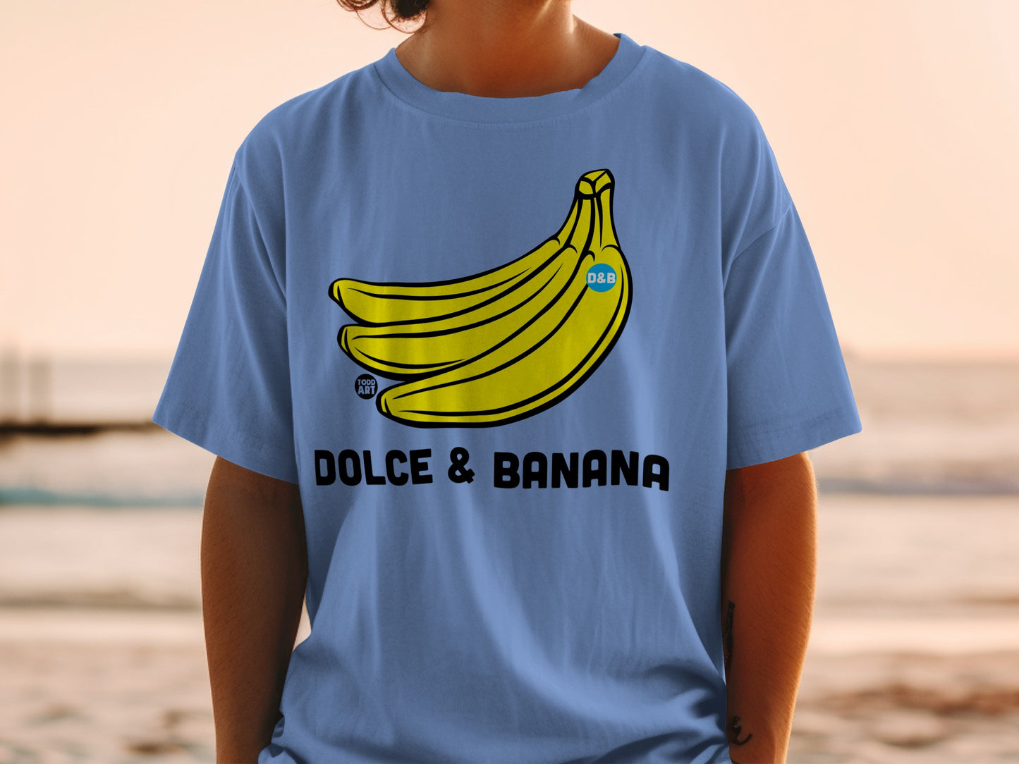 Dolce & Banana Blue T-shirt Graphic Design product type