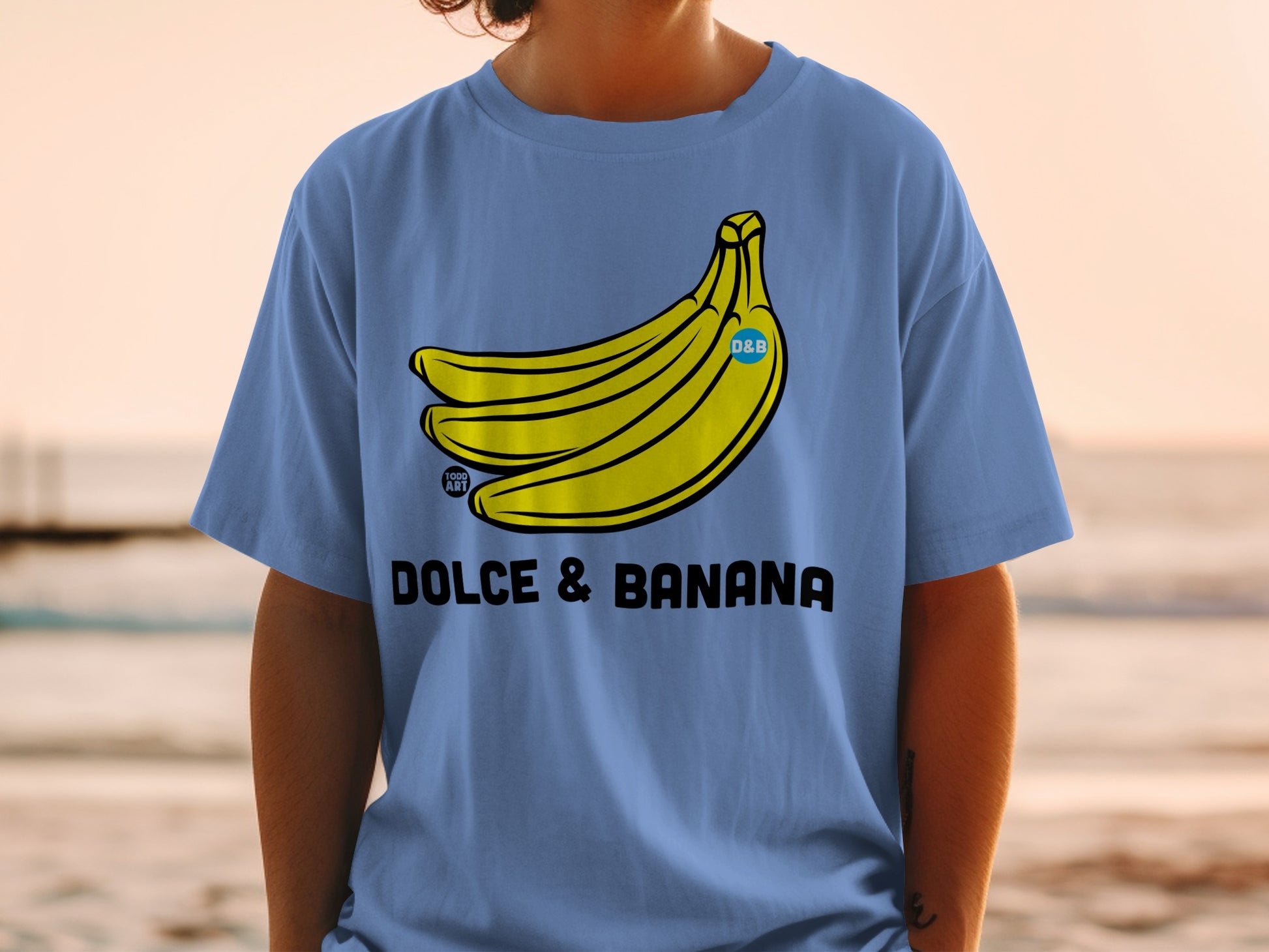 Dolce & Banana Blue T-shirt Graphic Design product type