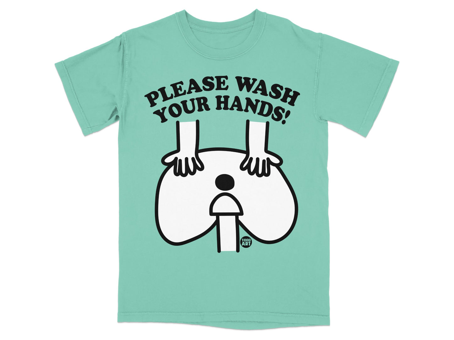 PLEASE WASH YOUR HANDS! Funny Illustration product type
